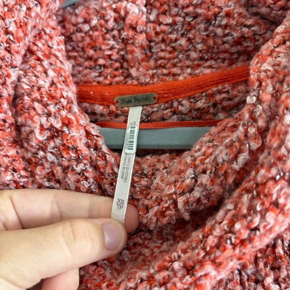 Free People Turtleneck Sweater Women’s Oversized BFF Pullover, Orange, X-Small - Picture 7 of 13